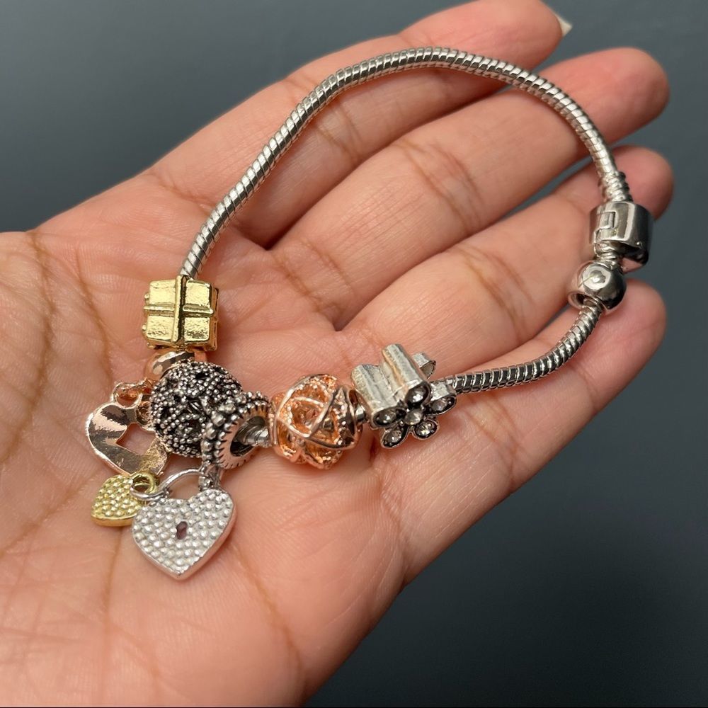 2x$20 - Women’s Silver Color Charms Bracelet - Picture 2 of 10